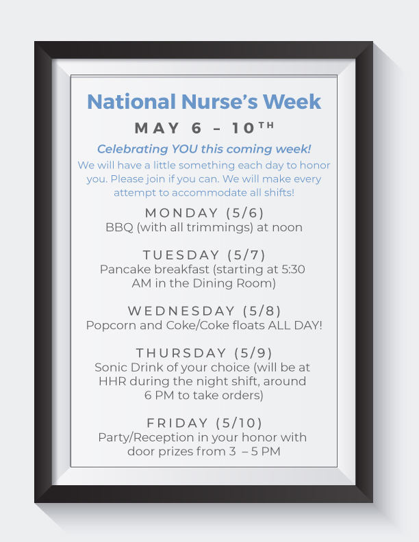national nurses week announcement